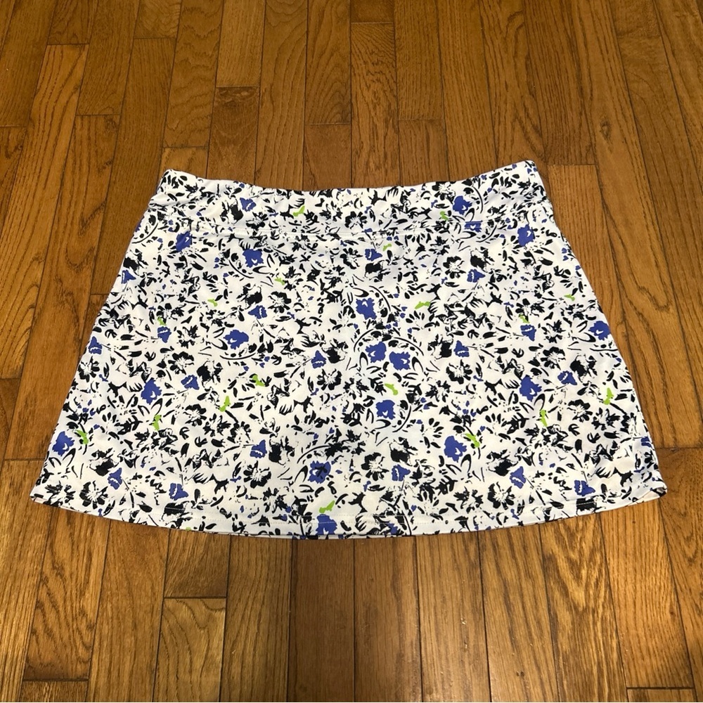 Callaway Golf White Black Purple Skort XL Activewear Sport Stretch Active Preppy - Picture 2 of 6